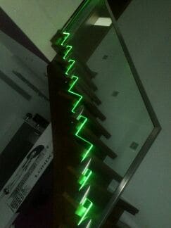 Beleuchtete Treppe